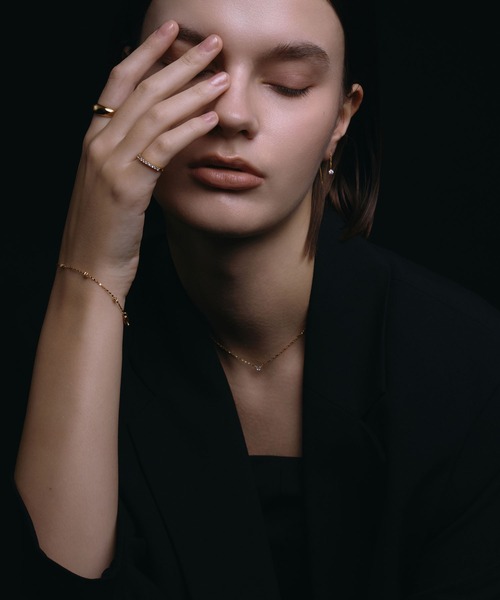 CENE(セネ)の「【CENE】セネ/チェーンドロップジルコニアピアス(ピアス(両耳用)・レディース・シルバー/ゴールド・FREE)」の16枚目の写真