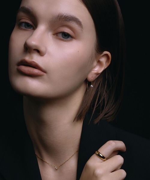 CENE(セネ)の「【CENE】セネ/チェーンドロップジルコニアピアス(ピアス(両耳用)・レディース・シルバー/ゴールド・FREE)」の12枚目の写真