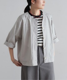 Blanc Bleu Minuit（ブランブルーミニュイ）の「超高密度タイプライター　羽織ブラウス（シャツ/ブラウス）」