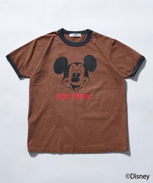 MICKEY MOUSE（ミッキーマウス）の「MICKEY MOUSE ／ RINGER Tシャツ（Tシャツ/カットソー）」