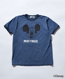 Johnbull Private labo（ジョンブルプライベートラボ）の「MICKEY MOUSE ／ RINGER Tシャツ（Tシャツ/カットソー）」