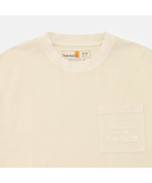 Timberland(ティンバーランド)の「ヘビーウェイト チェスト ポケット Tシャツ メンズ(Tシャツ/カットソー・メンズ・オートミール・LARGE/MEDIUM/X-LARGE/XX-LARGE)」の3枚目の写真