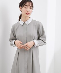 grove | 晴れの日にも映える、品よく華やかなシャツワンピース(ワンピース)