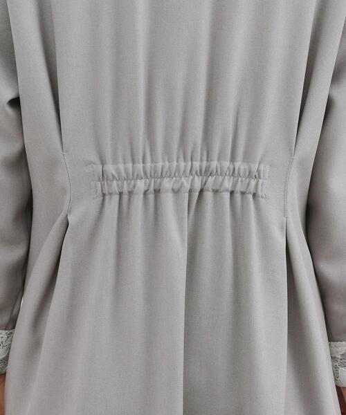 grove(グローブ)の「晴れの日にも映える、品よく華やかなシャツワンピース(ワンピース・レディース・ネイビー/グレー/ブラック・05/04/03/02/01)」の5枚目の写真