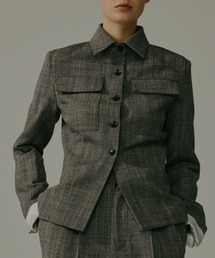 CINOH（チノ）の「ウールシャツジャケット（テーラードジャケット）」