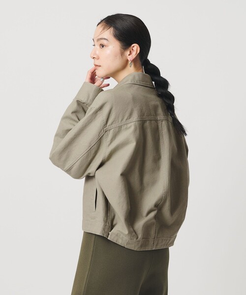 BEAUTY&YOUTH UNITED ARROWS（ビューティーアンドユースユナイテッドアローズ）の「コットン メタルモチーフ ブルゾン（その他アウター・レディース・ネイビー/オリーブ・FREE）」の20枚目の写真