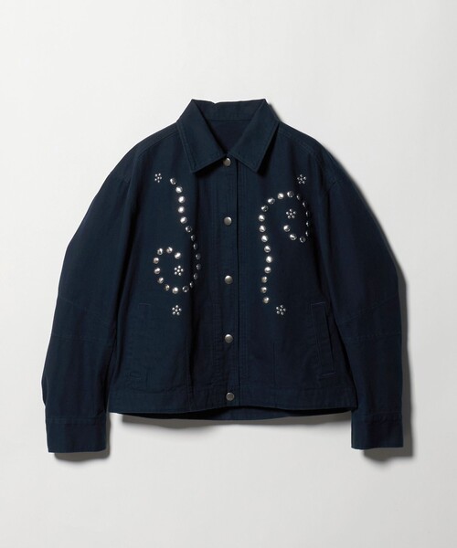 BEAUTY&YOUTH UNITED ARROWS（ビューティーアンドユースユナイテッドアローズ）の「コットン メタルモチーフ ブルゾン（その他アウター・レディース・ネイビー/オリーブ・FREE）」の5枚目の写真