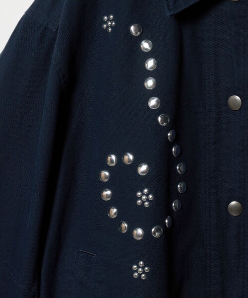 BEAUTY&YOUTH UNITED ARROWS（ビューティーアンドユースユナイテッドアローズ）の「コットン メタルモチーフ ブルゾン（その他アウター・レディース・ネイビー/オリーブ・FREE）」の11枚目の写真