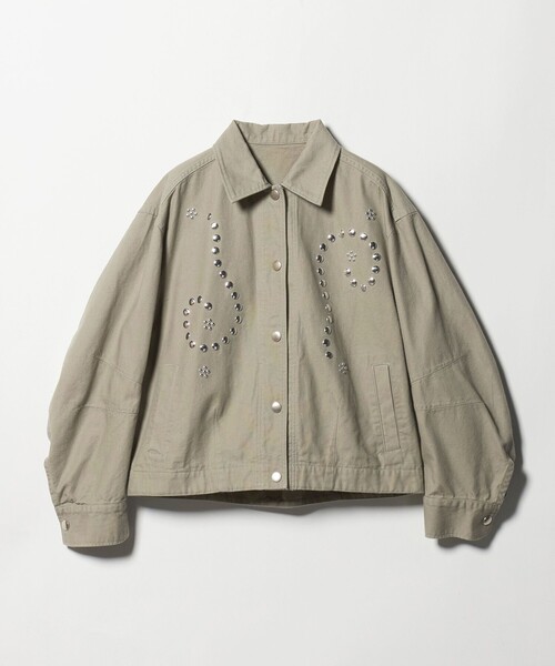 BEAUTY&YOUTH UNITED ARROWS（ビューティーアンドユースユナイテッドアローズ）の「コットン メタルモチーフ ブルゾン（その他アウター・レディース・ネイビー/オリーブ・FREE）」の15枚目の写真