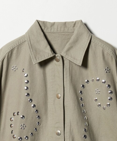 BEAUTY&YOUTH UNITED ARROWS（ビューティーアンドユースユナイテッドアローズ）の「コットン メタルモチーフ ブルゾン（その他アウター・レディース・ネイビー/オリーブ・FREE）」の16枚目の写真