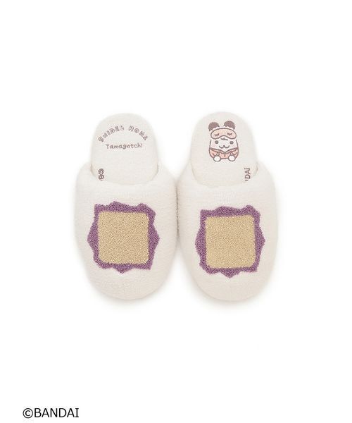 SNIDEL HOME（スナイデルホーム）の「【たまごっち】ニットルームシューズ（ルームシューズ/スリッパ・レディース・ピンク系その他/ラベンダー/オフホワイト/グリーン/ライトブルー・F）」の2枚目の写真