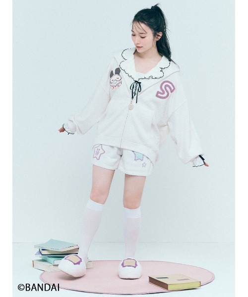 SNIDEL HOME（スナイデルホーム）の「【たまごっち】ニットルームシューズ（ルームシューズ/スリッパ・レディース・ピンク系その他/ラベンダー/オフホワイト/グリーン/ライトブルー・F）」の10枚目の写真