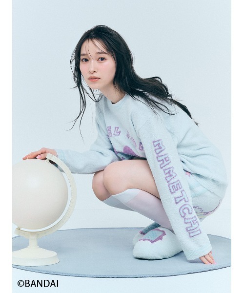 SNIDEL HOME（スナイデルホーム）の「【たまごっち】ニットルームシューズ（ルームシューズ/スリッパ・レディース・ピンク系その他/ラベンダー/オフホワイト/グリーン/ライトブルー・F）」の9枚目の写真