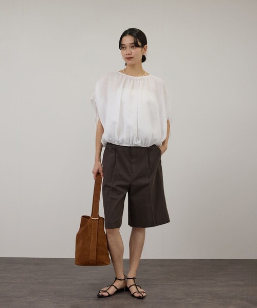 SALON adam et rope'（サロン アダム エ ロペ）の「【AULENTTI（オーレンティ）】BUCKETBAG2（ショルダーバッグ・レディース・キャメル・FREE）」の5枚目の写真