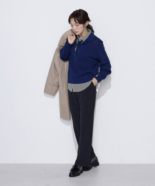 COMME CA（コムサ）の「デシンストライプ ボウタイシャツ（シャツ/ブラウス・レディース・ブルー系その他/ベージュ系その他・9号/11号）」の18枚目の写真