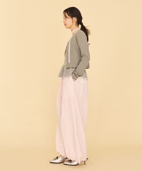 archives（アルシーヴ）の「コットンライクカーゴＰＴ（カーゴパンツ・レディース・ピンク/アイボリー/オリーブ・MEDIUM）」の8枚目の写真