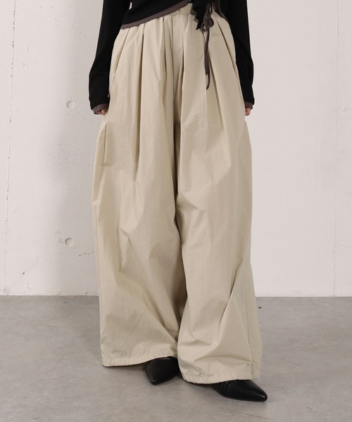 archives（アルシーヴ）の「コットンライクカーゴＰＴ（カーゴパンツ・レディース・ピンク/アイボリー/オリーブ・MEDIUM）」の10枚目の写真