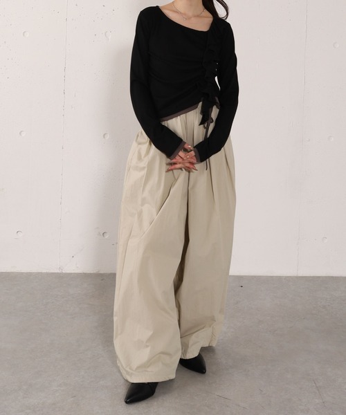 archives（アルシーヴ）の「コットンライクカーゴＰＴ（カーゴパンツ・レディース・ピンク/アイボリー/オリーブ・MEDIUM）」の15枚目の写真