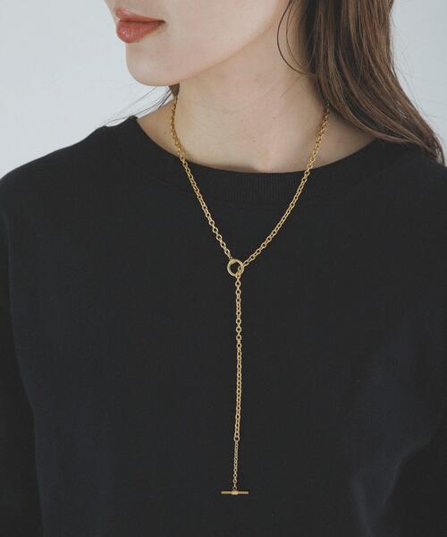 URBAN RESEARCH Sonny Label（アーバンリサーチサニーレーベル）の「ステンレスラリエットチェーンネックレス（ネックレス・レディース・ゴールド/シルバー・ONE）」の2枚目の写真