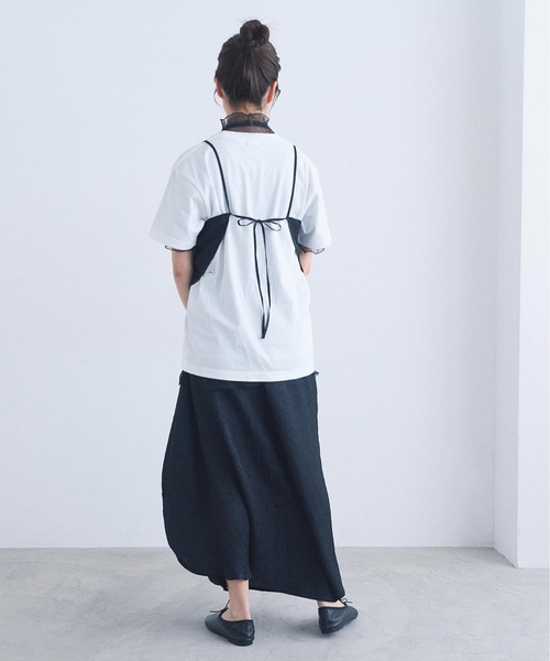 I am I in fact...(アイアムアイインファクト)の「_halfmoon bustier(キャミソール・レディース・ブラック/アイボリー/グレー・FREE)」の20枚目の写真