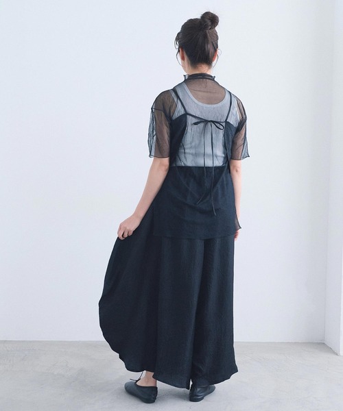 I am I in fact...(アイアムアイインファクト)の「_halfmoon bustier(キャミソール・レディース・ブラック/アイボリー/グレー・FREE)」の14枚目の写真