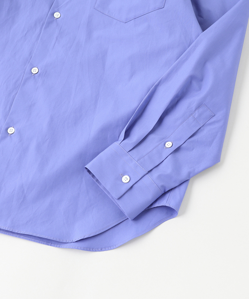 ATON(エイトン)の「ATON(エイトン)SUVIN BROAD STANDARD SHIRT(シャツ/ブラウス・メンズ・ホワイト/ブルー系その他・6/4/2)」の4枚目の写真