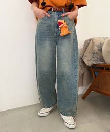 DOUBLE NAME（ダブルネーム）の「レオパード柄カーブデニムパンツ（デニムパンツ）」