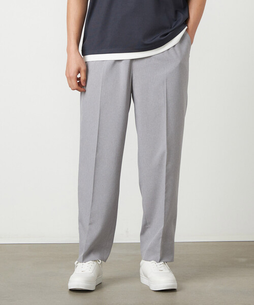 COMME CA ISM（コムサイズム）の「ライトウエイトポリエステル リラックスワイドテーパードパンツ（スラックス・メンズ・グレー/ベージュ/ブラック・LARGE/MEDIUM/SMALL）」の5枚目の写真