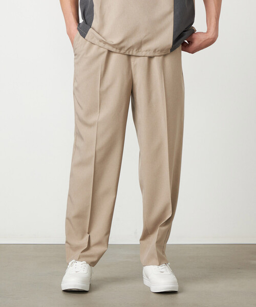 COMME CA ISM（コムサイズム）の「ライトウエイトポリエステル リラックスワイドテーパードパンツ（スラックス・メンズ・グレー/ベージュ/ブラック・LARGE/MEDIUM/SMALL）」の16枚目の写真