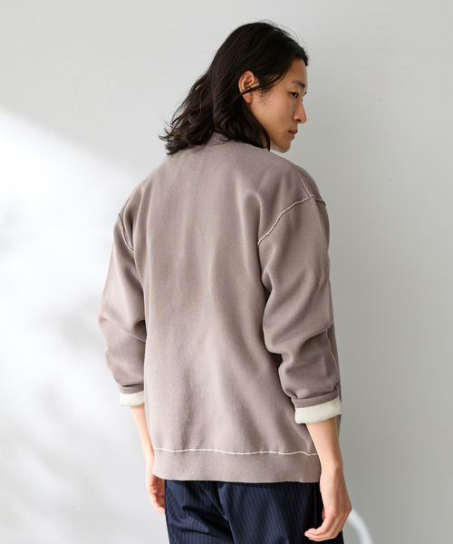 B.C STOCK（ベーセーストック）の「ANTS & ELEPHANTS / アンツアンドエレファンツ 2TONE SWEATLIKE リブCD（カーディガン/ボレロ・メンズ・ネイビー/ベージュ/チャコールグレー/レッド・LARGE/MEDIUM）」の13枚目の写真