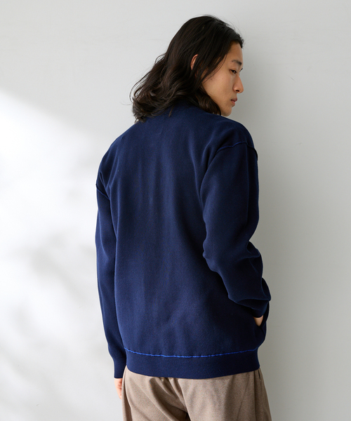 B.C STOCK（ベーセーストック）の「ANTS & ELEPHANTS / アンツアンドエレファンツ 2TONE SWEATLIKE リブCD（カーディガン/ボレロ・メンズ・ネイビー/ベージュ/チャコールグレー/レッド・LARGE/MEDIUM）」の17枚目の写真