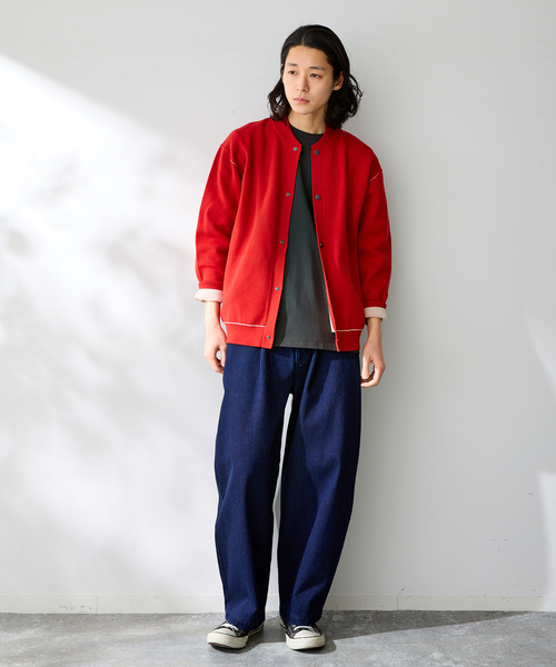 B.C STOCK（ベーセーストック）の「ANTS & ELEPHANTS / アンツアンドエレファンツ 2TONE SWEATLIKE リブCD（カーディガン/ボレロ・メンズ・ネイビー/ベージュ/チャコールグレー/レッド・LARGE/MEDIUM）」の18枚目の写真