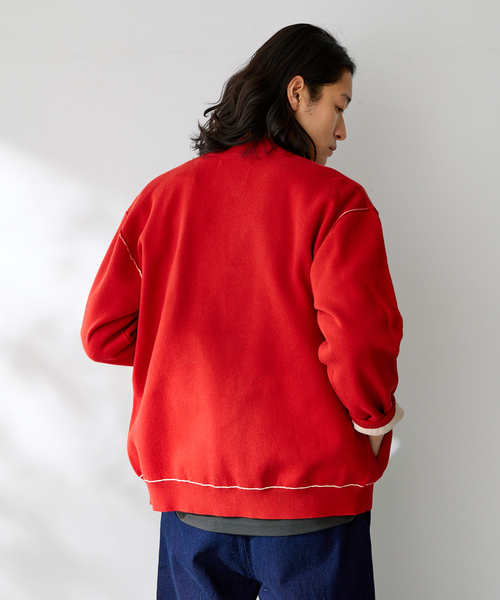 B.C STOCK（ベーセーストック）の「ANTS & ELEPHANTS / アンツアンドエレファンツ 2TONE SWEATLIKE リブCD（カーディガン/ボレロ・メンズ・ネイビー/ベージュ/チャコールグレー/レッド・LARGE/MEDIUM）」の21枚目の写真