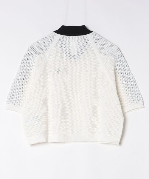adidas Originals（アディダスオリジナルス）の「adidas W KNITTED CROCHET POLO CX746（ポロシャツ・メンズ・ホワイト・S/M）」の2枚目の写真