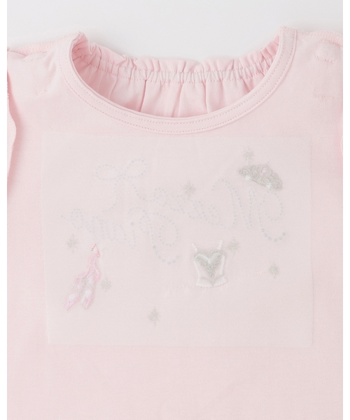 mezzo piano(メゾピアノ)の「バレリーナロゴ 長袖Tシャツ(Tシャツ/カットソー・キッズ・ラベンダー/オフホワイト/ライトピンク・120cm/130cm/110cm/140cm)」の8枚目の写真