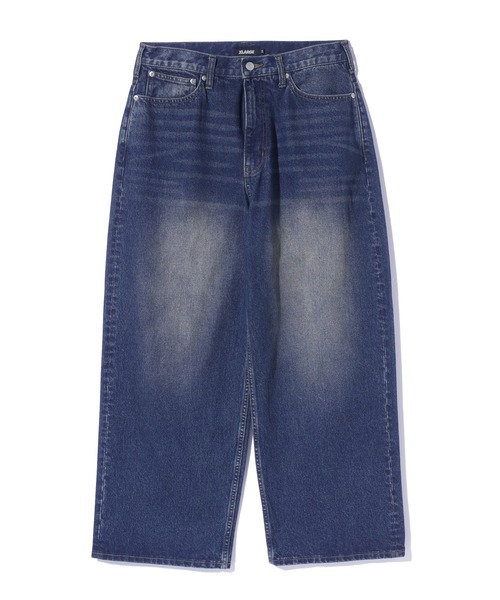 XLARGE（エクストララージ）の「OLD ENGLISH BAGGY DENIM PANTS（デニムパンツ・メンズ・ブラック/インディゴブルー・30inch/32inch/34inch/36inch）」の7枚目の写真