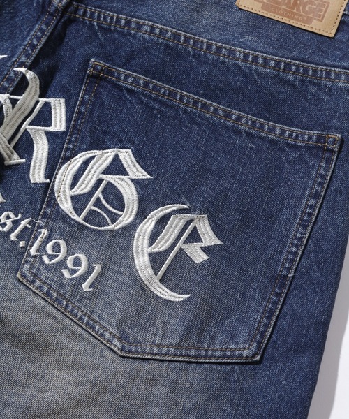 XLARGE（エクストララージ）の「OLD ENGLISH BAGGY DENIM PANTS（デニムパンツ・メンズ・ブラック/インディゴブルー・30inch/32inch/34inch/36inch）」の11枚目の写真