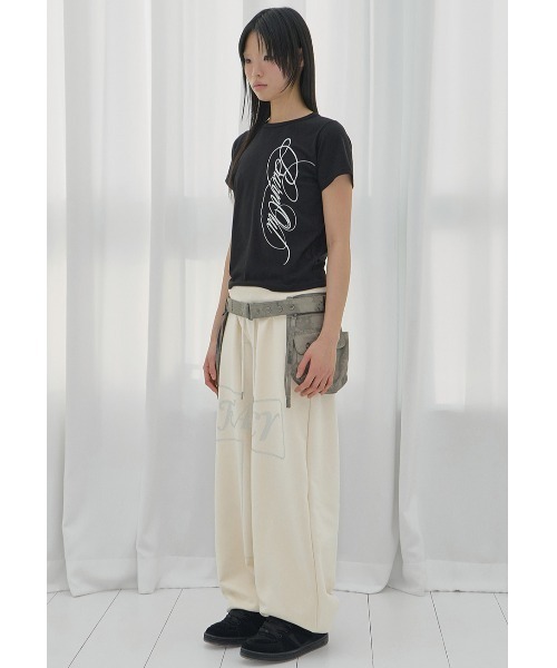 FANCY CLUB(ファンシークラブ)の「A'GEM/9 × .kom 『FANCY CLUB/ファンシークラブ』 BURNING LEAF TEE/バーニングリーフTシャツ(Tシャツ/カットソー・レディース・ホワイト/ブラック・FREE)」の13枚目の写真