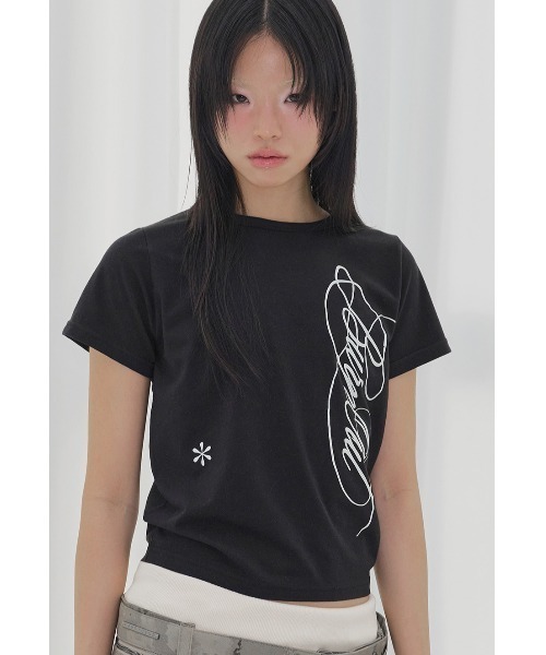 FANCY CLUB(ファンシークラブ)の「A'GEM/9 × .kom 『FANCY CLUB/ファンシークラブ』 BURNING LEAF TEE/バーニングリーフTシャツ(Tシャツ/カットソー・レディース・ホワイト/ブラック・FREE)」の16枚目の写真