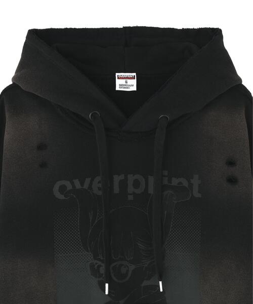 over print(オーバープリント)の「overprint/オーバープリント/SHADOW Hoodie C(パーカー・レディース・ピンク/ブラック・S/L/M)」の4枚目の写真