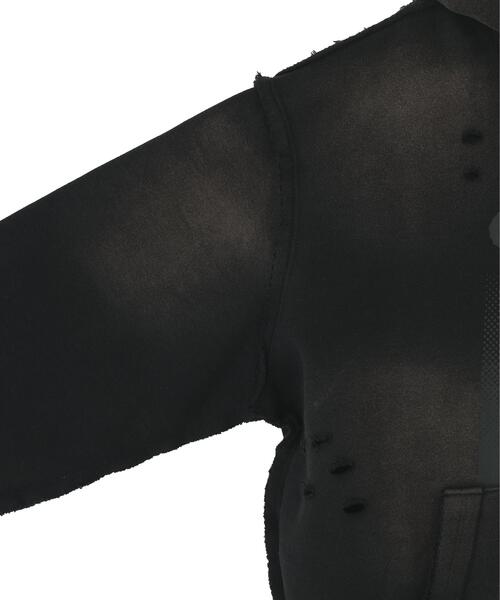 over print(オーバープリント)の「overprint/オーバープリント/SHADOW Hoodie C(パーカー・レディース・ピンク/ブラック・S/L/M)」の5枚目の写真