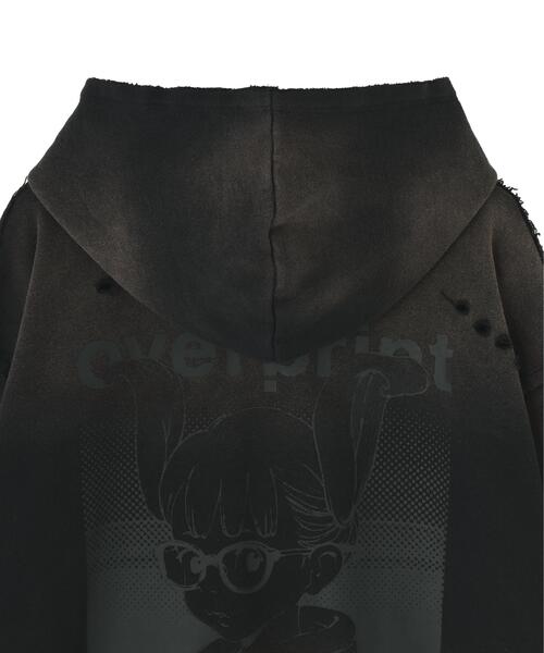 over print(オーバープリント)の「overprint/オーバープリント/SHADOW Hoodie C(パーカー・レディース・ピンク/ブラック・S/L/M)」の9枚目の写真