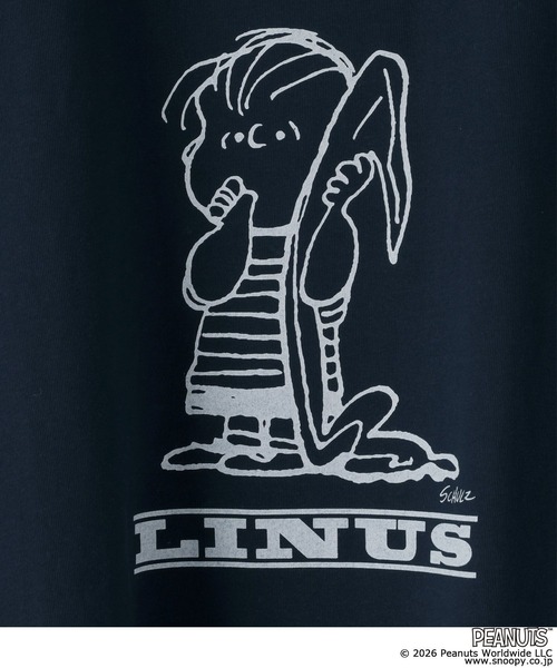 LOWRYS FARM（ローリーズファーム）の「【LFM(U)】SNOOPYラグランＴロングスリーブ　 656663（Tシャツ/カットソー・メンズ・ネイビー/ホワイト/ブラウン・MEDIUM/LARGE）」の10枚目の写真