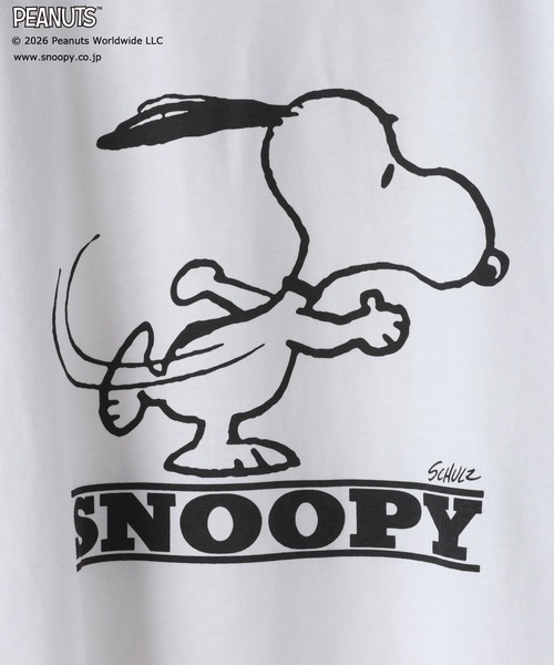 LOWRYS FARM（ローリーズファーム）の「【LFM(U)】SNOOPYラグランＴロングスリーブ　 656663（Tシャツ/カットソー・メンズ・ネイビー/ホワイト/ブラウン・MEDIUM/LARGE）」の11枚目の写真