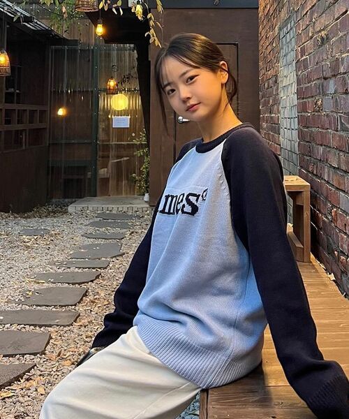 AMESWORLDWIDE(アメスワールドワイド)の「BASIC RAGLAN PULLOVER KNIT BLUE(ニット/セーター・メンズ・その他・LARGE/MEDIUM/SMALL)」の11枚目の写真