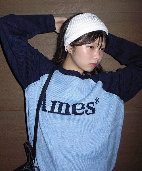 AMESWORLDWIDE(アメスワールドワイド)の「BASIC RAGLAN PULLOVER KNIT BLUE(ニット/セーター・メンズ・その他・LARGE/MEDIUM/SMALL)」の12枚目の写真