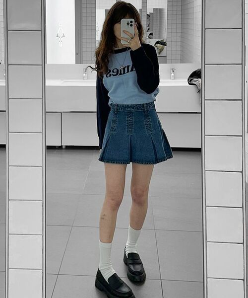 AMESWORLDWIDE(アメスワールドワイド)の「BASIC RAGLAN PULLOVER KNIT BLUE(ニット/セーター・メンズ・その他・LARGE/MEDIUM/SMALL)」の13枚目の写真