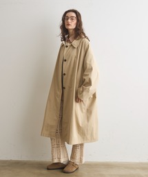Crisp（クリスプ）の「ステンカラーロングコート（ステンカラーコート）」