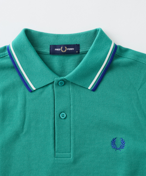 FRED PERRY(フレッドペリー)の「FRED PERRY / フレッドペリー The Fred Perry Shirt - M3600(ポロシャツ・メンズ・チャコールグレー/ベージュ系その他/グリーン/サックスブルー/カーキ・MEDIUM/LARGE)」の12枚目の写真
