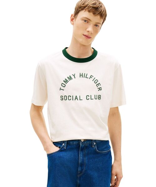 TOMMY HILFIGER(トミーヒルフィガー)の「カントリークラブリンガーTシャツ(Tシャツ/カットソー・メンズ・ブルー/ホワイト・LARGE/MEDIUM/X-LARGE/SMALL)」の2枚目の写真
